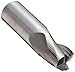 YG-1 E2086 Cobalt Steel Square Nose End Mill, Weldon Shank, Uncoated (Bright) Finish, Roughing Cut, 30 Deg Helix, 3 Flutes, 2.0625" Overall Length, 0.25" Cutting Diameter, 0.375" Shank Diameter