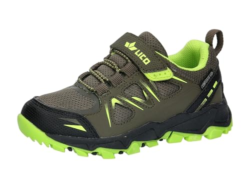 Lico Unisex Kinder Allen Vs Trekkingsschuhe, Oliv Lemon, 26 EU