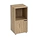 Mesilla de Noche de 1 Puerta nórdica marrón de Madera de 61x29x30 cm - LOLAhome