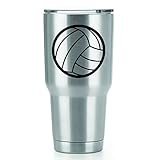 Volleyball Vinyl Decals Stickers (2 Pack!!!) | Yeti Tumbler Cup Ozark Trail RTIC Orca | Decals Only!...