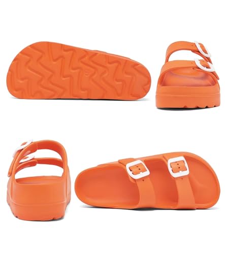 Image of Haifago Women's Platform Sandals with Arch Support, Summer Beach Slides Adjustable Buckle Comfortable Lightweight EVA Slip on Slide
