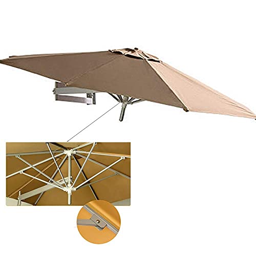 Paraguas de Parasol Paraguas de Patio montada en la Pared, protección de Rayos UV Impermeables para el parae del Patio, la Mesa Verde al Aire Libre Paraguas