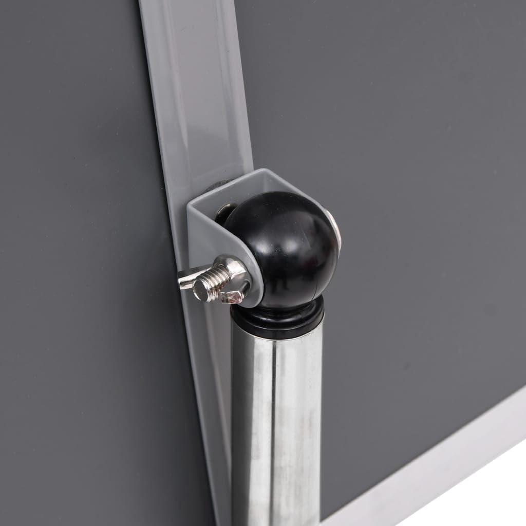 vidaXL Soporte de Pie para Carteles A4 Stand Panel Publicitarios Anuncios Promoción Ofertas Expositor Letreros Aleación de Aluminio Plateado