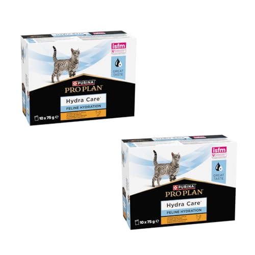 Purina Pro Plan Hydra Care Gato | Paquete Doble | 2 x 10 x 75 g | Alimento Complementario para Gatos Adultos | Puede Ayudar a Aumentar la Ingesta de Agua | En Bolsas Frescas