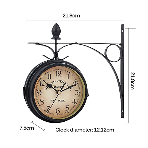 Horloge suspendue d'aspect antique silencieuse pour chambre