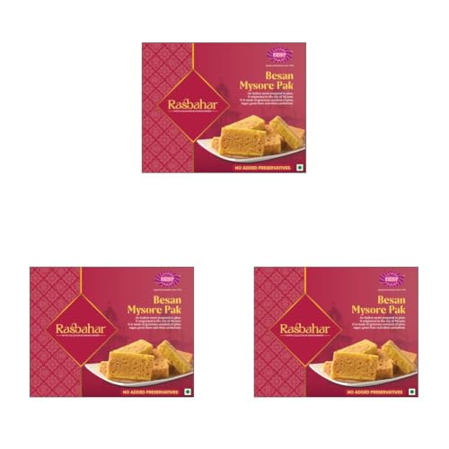 Image of Karachi Bakery Besan Mysore Pak, 200g (Pack of 3)
