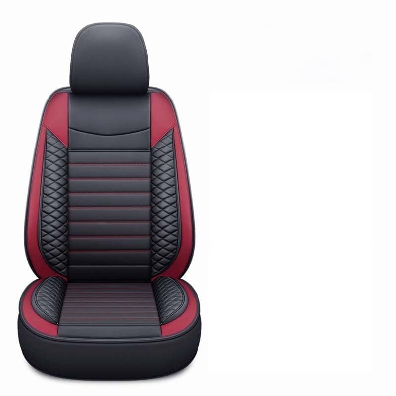 Housse de siège voiture en cuir PU rouge pour Audi A3 A4 Q3 Q5