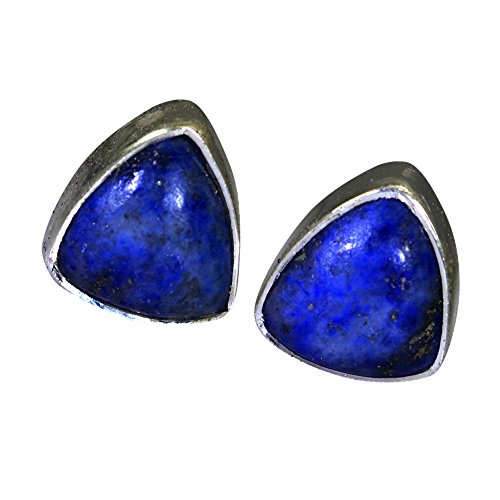 Boucles d'oreilles Lapis Lazuli pour femme en argent 925 véritable