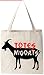 Totes M'Goats - Natural Cotton Canvas Tote Bag 12 Oz (11”X14”X5”) Reusable Ideal for Groceries, Shopping, School and Office Use