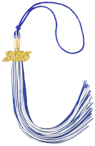 Image of 2025 Tassel Graduation, Blue and White Tassel 2025