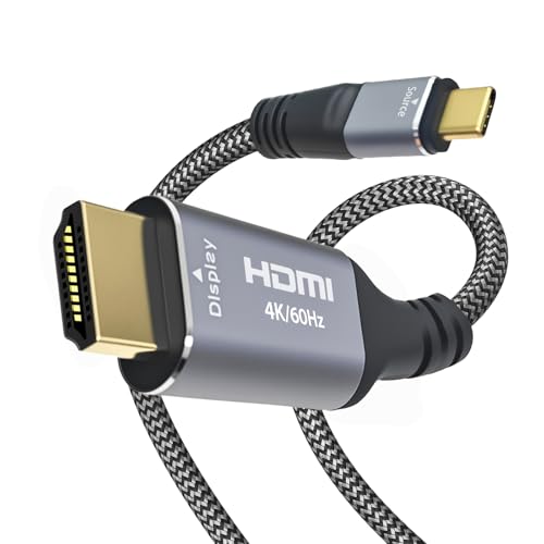 Image of Cyberguys! USB C to HDMI Cable, 4K 60Hz Braided Type-C, 10 FT