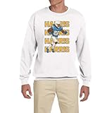 Tenacious Tops White Los Angeles Najee Harris Text Pic Crew Neck Sweatshirt ADULT Large