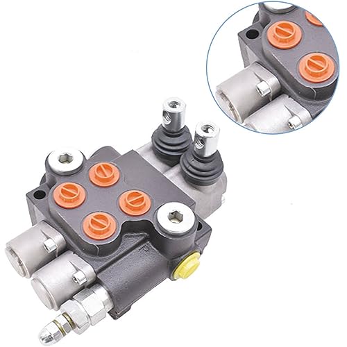 Hydraulic Control Valve, 2 Spool 11 GPM 3625 PSI SAE Ports, Double Acting Hydraulic Valve for Tractors Loaders Log Splitters by TJHSM - Image 7