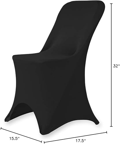 Miniatura 9 de Juego de 11050 fundas elásticas para sillas elásticas de elastano plegables para hotel, recepción, banquete, fiesta, restaurante, 17 colores (50,