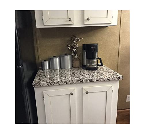 EZ FAUX DECOR Kitchen Peel and Stick Countertop Laminate Cover Update Black Grey White Granite Marble Vinyl Roll Waterproof Thick Durable Self-Adhesive (36" x 240") - Thumbnail 2