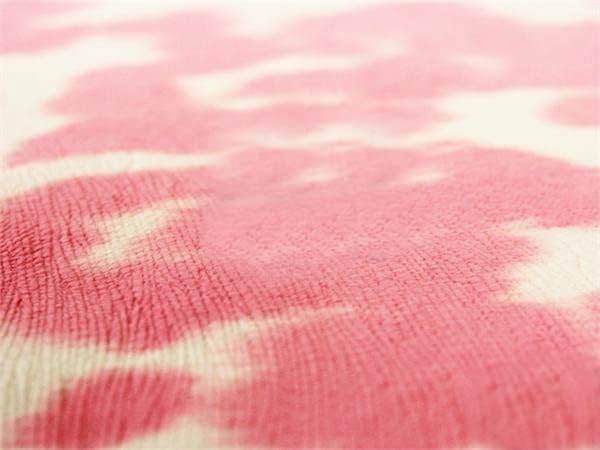 Velvet Suede Fabric Cow Print Pink / 54" Wide/Sold by The Yard