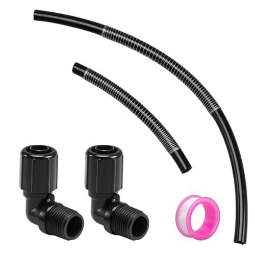 RUHUALIFE Pool Chlorinator Parts 1/2 NPT 90-Degree Tube Connector 5/8 OD Tube Tube Support Compatible with Pentair Rainbow Auto Feeder/Chlorinator Model 320 322 Replace#: R172272 R172091 R172253
