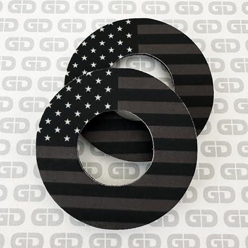 Image of Gripdonuts.com Premium Grip Donuts for Dirt Bike Motorcycle MX BMX - American Flag (2 Variations)