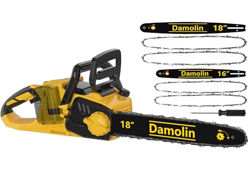 40V(20V*2) 16'+18' 2-IN-1 Brushless Chainsaw Cordless, Electric Powered Chainsaw Compatible with Dewalt Battery with Auto Oiler & Safety Lock Brake, for Tree Trimming Branch Wood Cutting(ONLY TOOL)