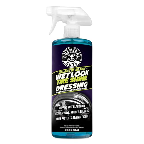 Chemical Guys Galactic Black Wet Look Tire Shine Dressing, for a Whole New Level of Shine and Depth of Black, Safe for Cars, Trucks, Motorcycles, RVs & More, 32 fl oz
