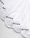 Van Heusen Mens Low Cut Socks - 6 Pack Moisture Wicking Cushioned Athletic No Show Socks for Men, Size 6-12.5, All White
