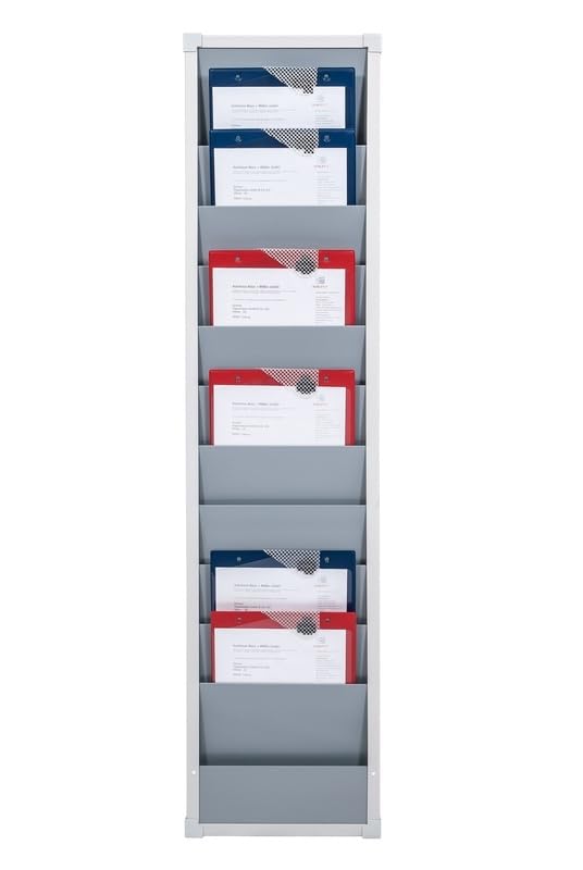 Planungstafel einreihig, für DIN A4, Planungsreihen durchgehend befüllbar, Grau, Maße 315 x 1.282 mm, Schienen 10, Verpackungseinheit: 1 STK