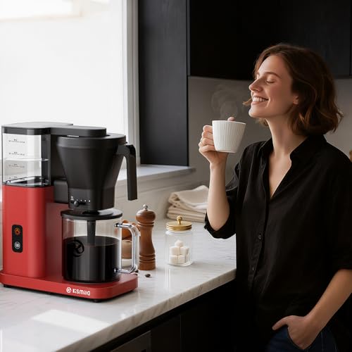 Kismile SCA-Certified 8 Cup Drip Coffee Maker, Pour Over Coffee Machine with 3s Instant He - image 8