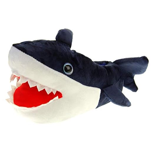 Dunlop, herrtofflor av fuskpäls, monsterklaus, bulldogg, - Blå haj - 44/45 EU