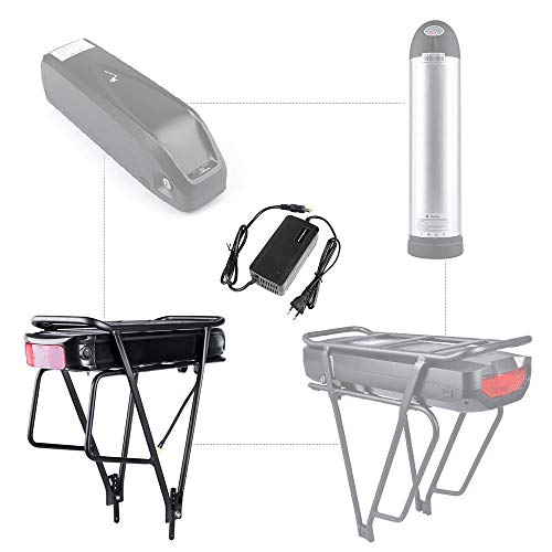 JUNSTAR Ebike Battery 48V Lithium Ion Battery Electric Bicycle Frame Mounted Battery 10Ah/12Ah/13Ah/15Ah/17.5Ah Battery with Touring Carrier