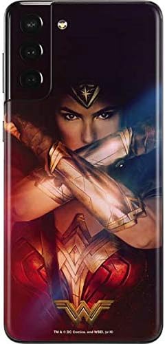 Skinit Calcomanía para teléfono compatible con Samsung Galaxy S21 Plus 5G - Producto oficial de Warner Bros Wonder Woman Amazon Princess Design