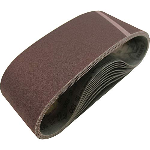Image of Makita 742325-3 4-Inch x 24-Inch Abrasive Sanding Belt, 150 Grit (10 /Pk)