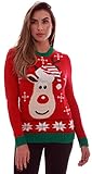 Blueberi Boulevard Womens Ugly Christmas Sweater - Sweaters for Women AMB55013-S