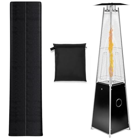 Havyduti Pyramid Patio Heater Cover with Zipper Cover