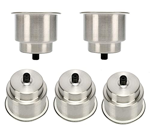 Porte-gobelets bateau Amarine-Made lot de 5 supports encastrables inox pour camping-car