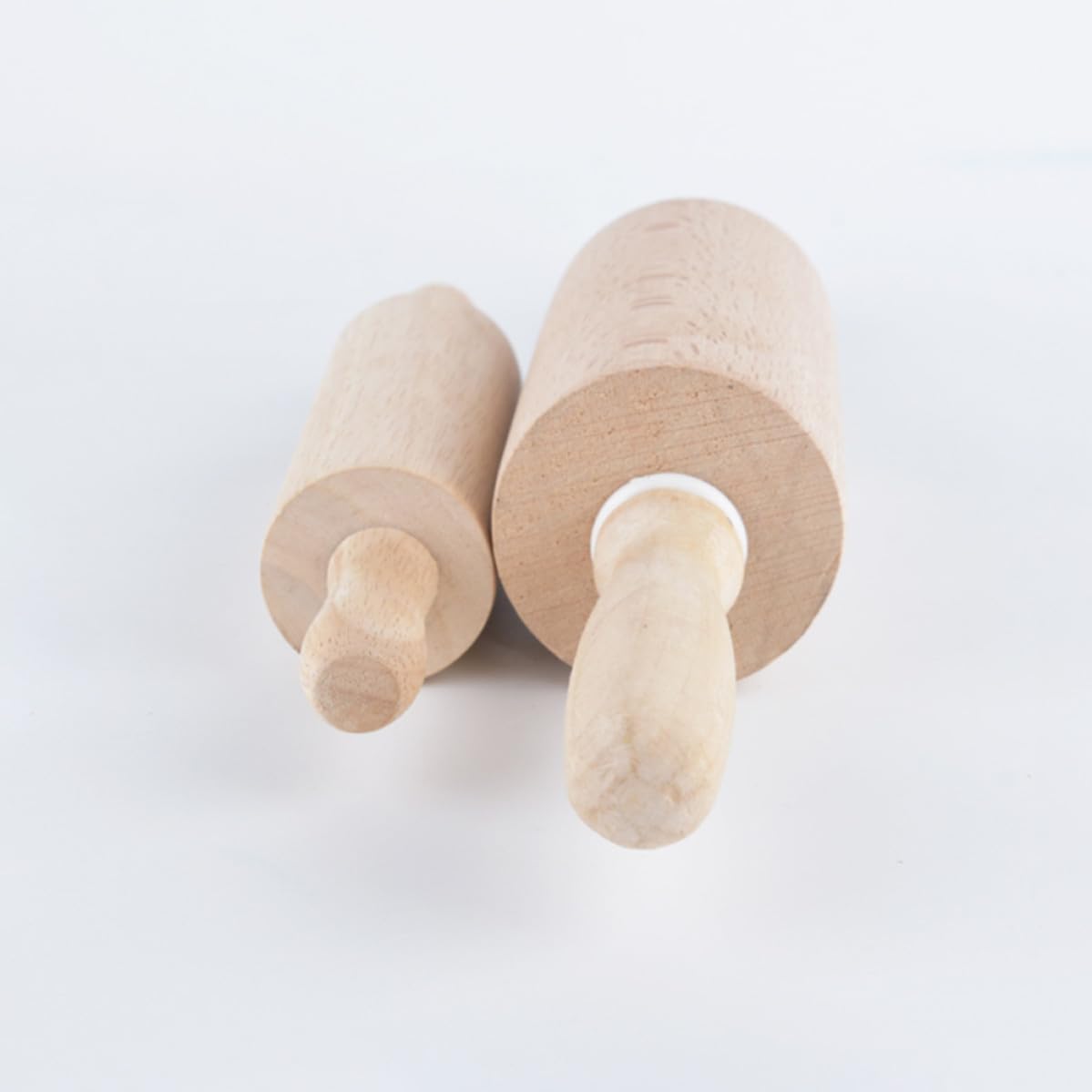 KICHOUSE 2 Stück Unbemalte Teigrolle 47x6cm Wachsfreies Nudelholz zum Backen von Pizza und Kuchen Essenzielles Küchenwerkzeug Leicht zu Reinigen
