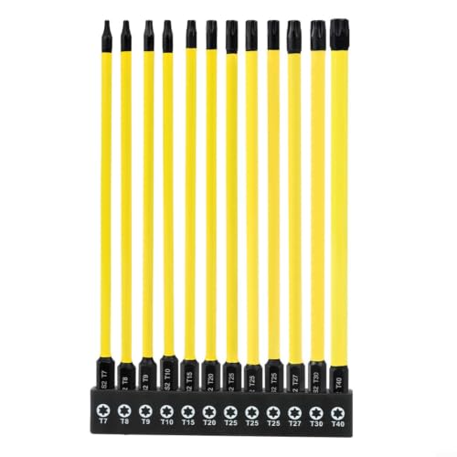 Linhexis Przedłużony 150 mm do bitów wkrętakowych Torx Star z otworem, T7