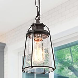   Pendant-Lights-Farmhouse-Hanging-Light-Fixtures-with-Seeded-Glass-Shade-Brown-Pendant-Lighting-Kitchen-Island-for-Foyer-Hallway-Entryway