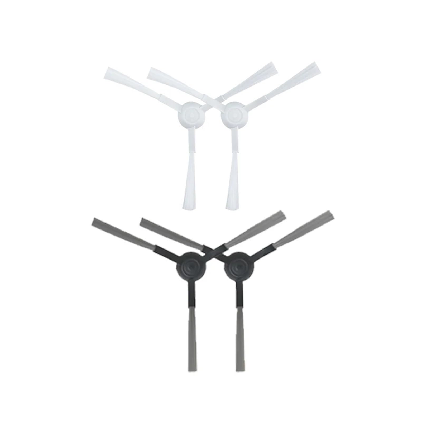 ZKERFBVC ,Compatible For xiaomi, S20 / D106 Robot Vacuum Cleaner Accessories Side Brush(2pcsBlack)