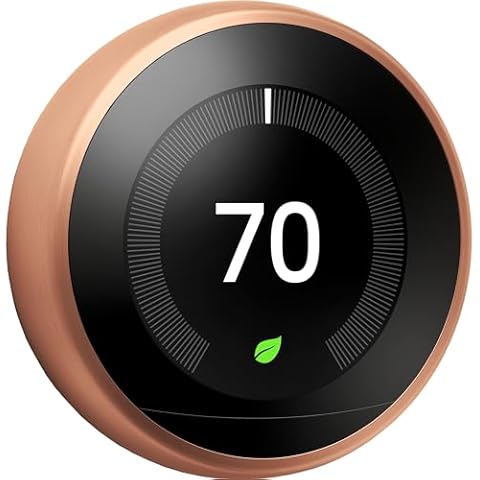 Google Nest Learning Thermostat 3rd Generation, Copper Cover