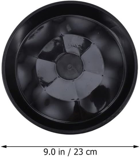 Square Serving Tray 25 PCS Plant Saucers 9 inch Planter Pot Drip Tray Thicker Plastic Flower Pot Saucers for Indoor Outdoor Round Potted Plants Black Indoor Planters