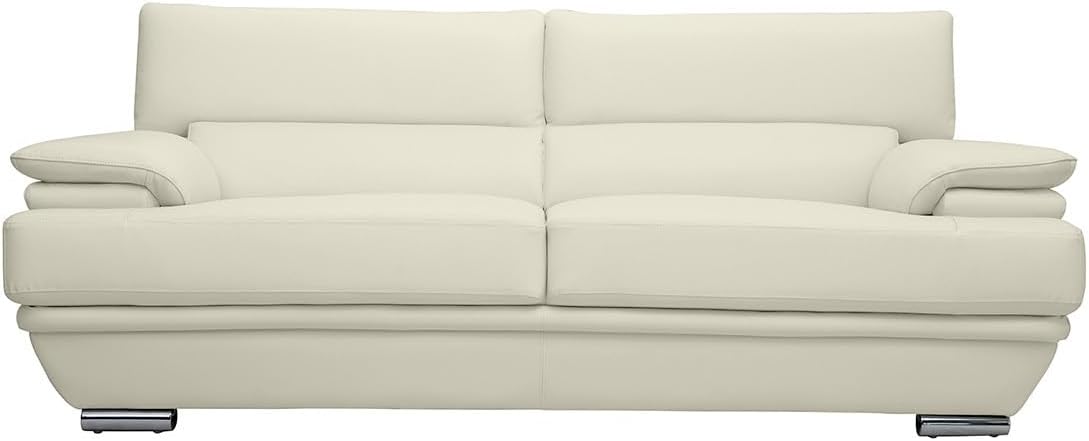 Sofá cuero tres plazas