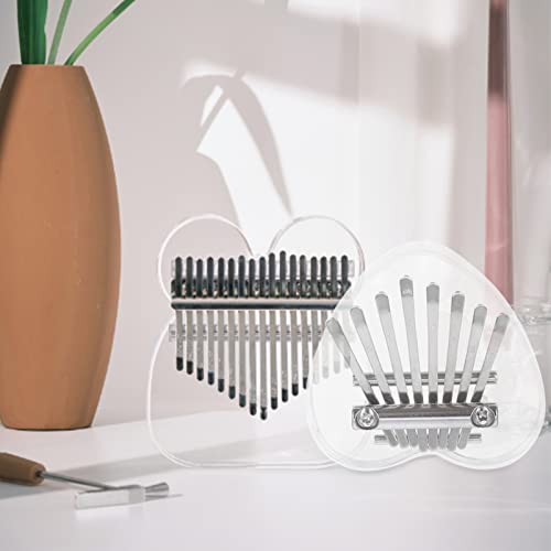 BIENKA Kalimba Acrylique Pouce Piano 8 Touches en Forme De Coeur Mbira Doigt Piano Portable Instruments De Musique for… - Les Beatles, Paul McCartney, John Lennon, RIngo Starr, George Harrison BIENKA Kalimba Acrylique Pouce Piano 8 Touches en Forme De Coeur Mbira Doigt Piano Portable Instruments De Musique for… – Image 6