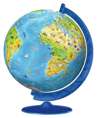 Globo terráqueo Ravensburger 3D Puzzle infantil para aprender jugando 2