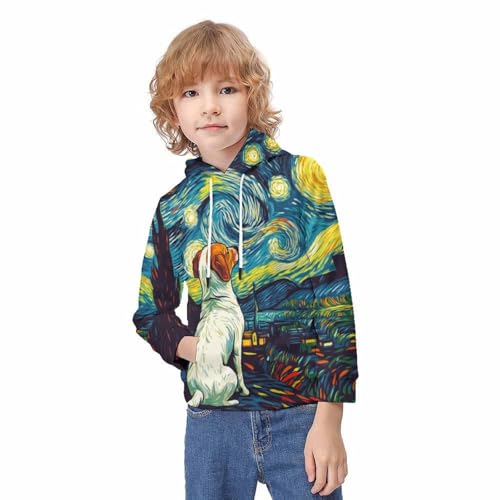 Sweat Labrador Retriever imprimé 3D en molleton pour enfant de 10 à 12 ans - 3