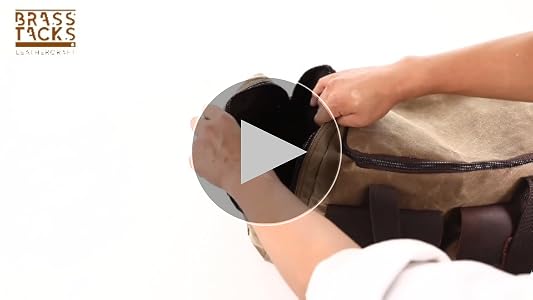 トラベルバッグ 防水オイルワックスキャンバス　ダッフルバッグ Amazon | BRASS TACKS Leathercraft トラベルバッグ 防水オイル