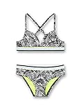 Details in neon gelb Sanetta Mädchen schwarz Bikini, super Black, 176