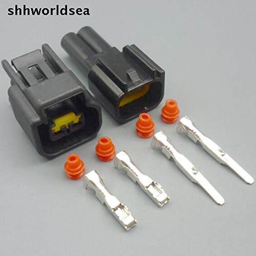 5/30/100set 2.3mm 2pin Female Male Ignition Coil Plug for Ford high Voltage auto Wire Connector FW-C-2F-B FW-C-2M-B - (Color Name: 30set Male)