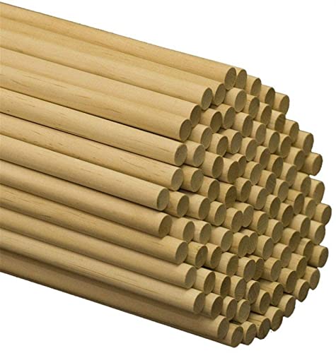 10st Rods Wood Sticks Houten Deuvel Diy Houten maken Opknoping Ambachten Bruiloft Macrame Accessoires 15mm (Color : 40CM… - Image 3