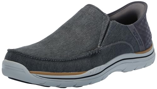 Image of Skechers Men's USA Expected - Cayson Moc Toe Canvas Slip-Ins