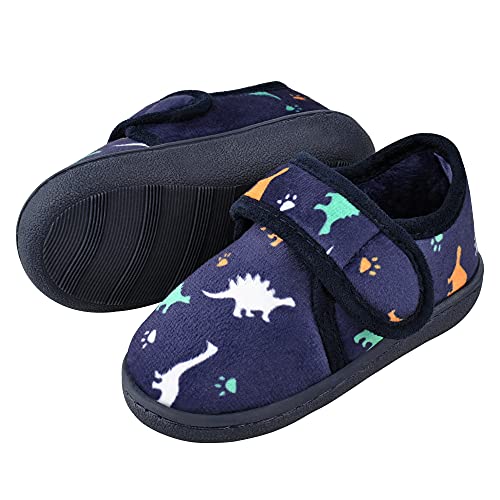 MIXIN Jungen Hausschuhe für kleine Kinder mit rutschfester...